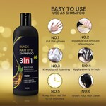 Gel Black Hair Dye Shampoo, Pouch, 100 gm