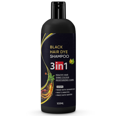 Gel Black Hair Dye Shampoo, Pouch, 100 gm